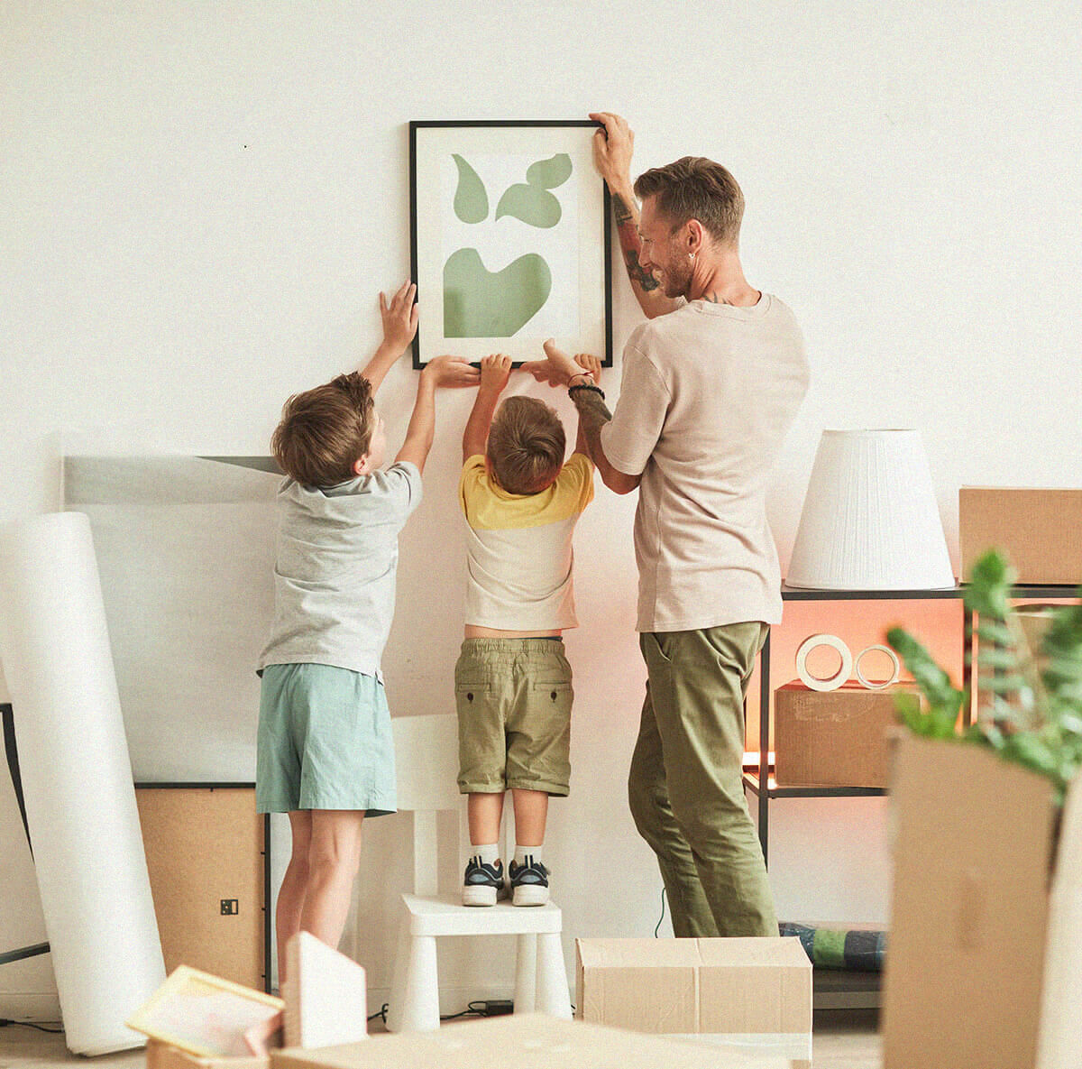 Family home with kids